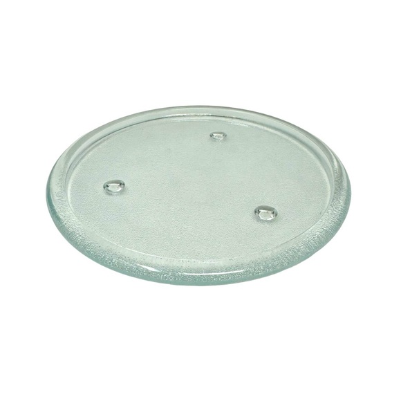 Textured Glass 8” Round Footed Candle Coaster - Picture 2 of 5